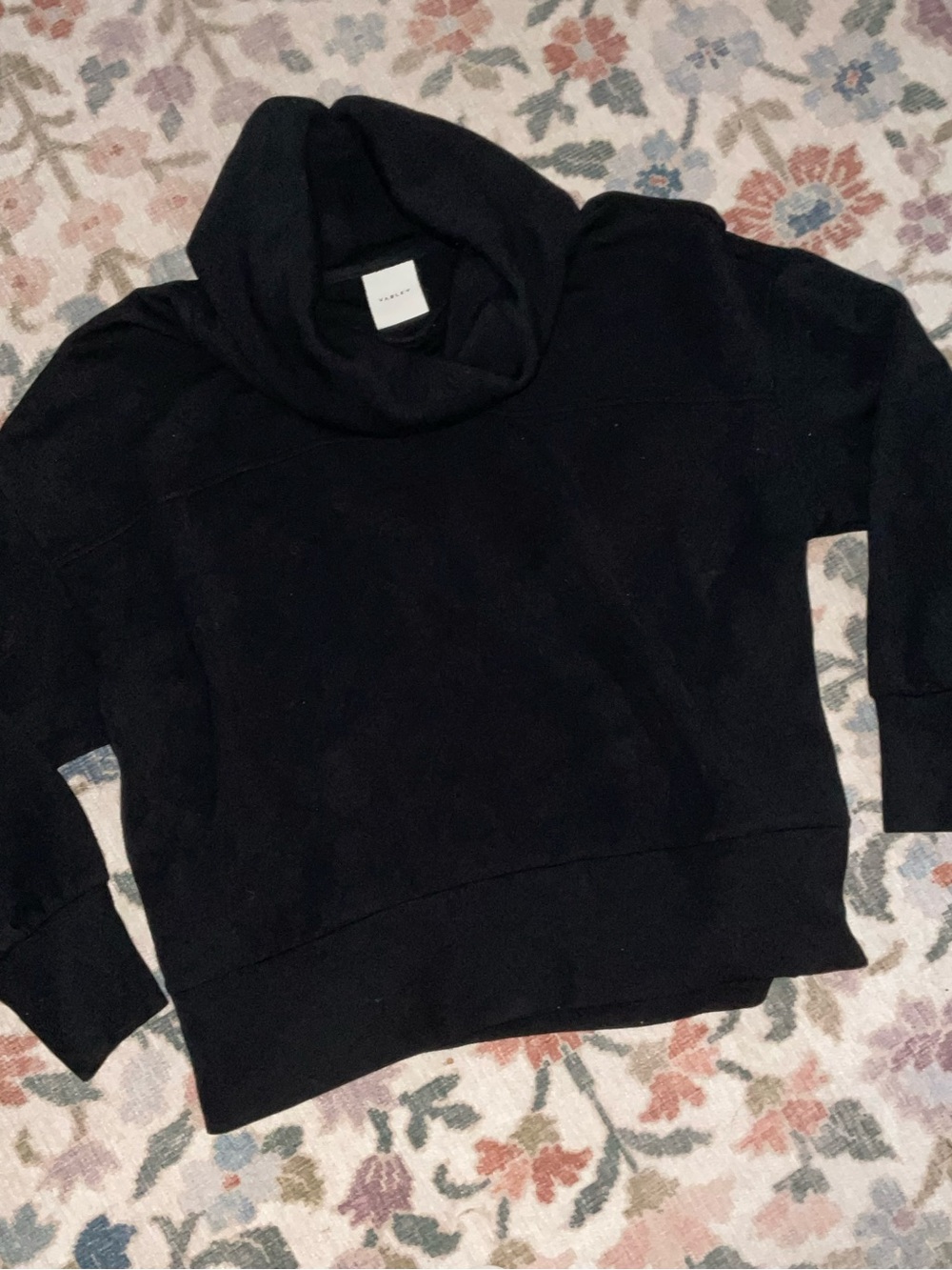 Varley Black Cowl Neck Sweater